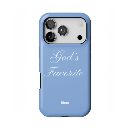Gods Favorite Blue iPhone Case