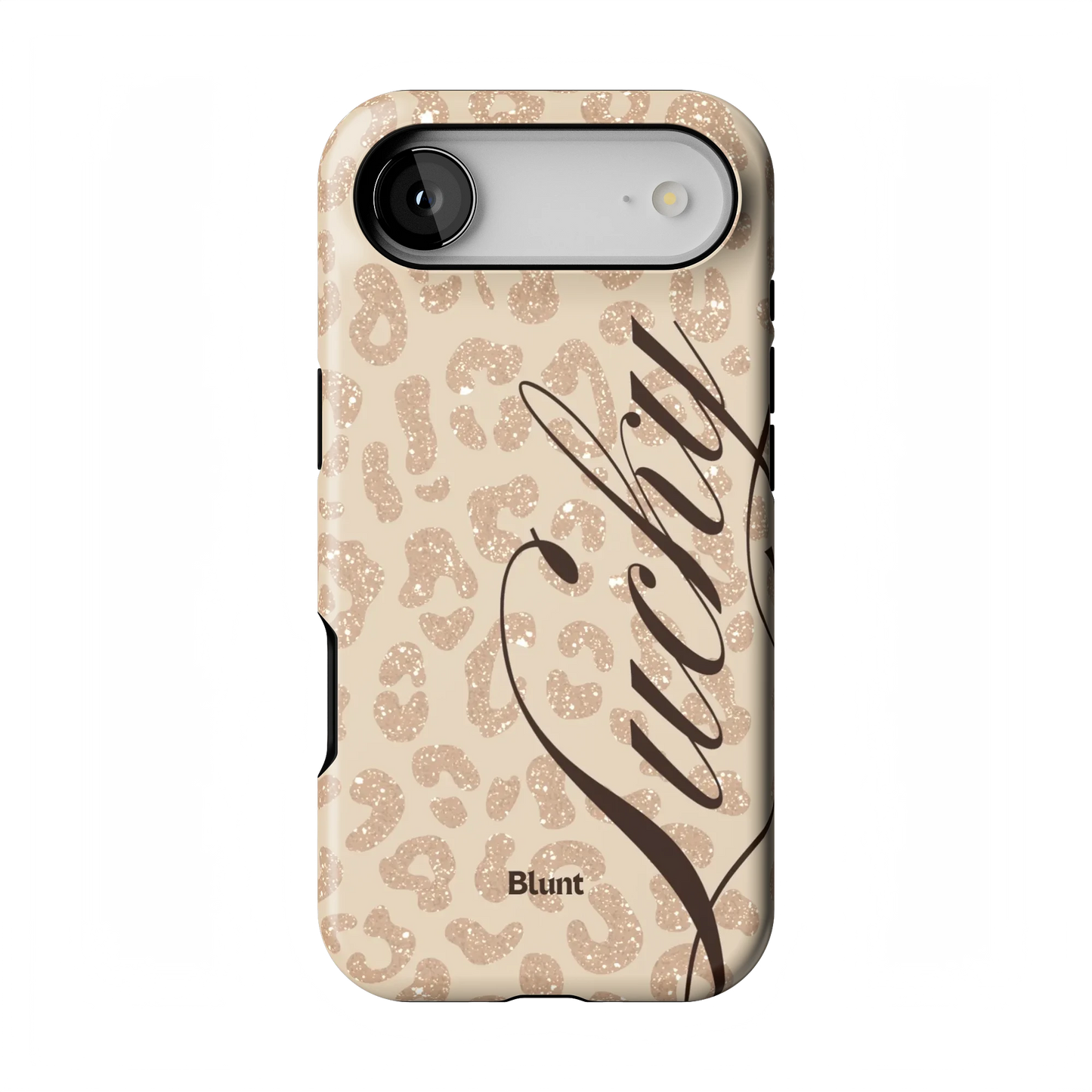 Cream Cheetah Lucky iPhone Case