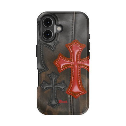 Leather Crosses iPhone Case