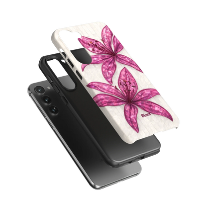 Purple-Floral-Luster-samsung-case-S23 Plus-3