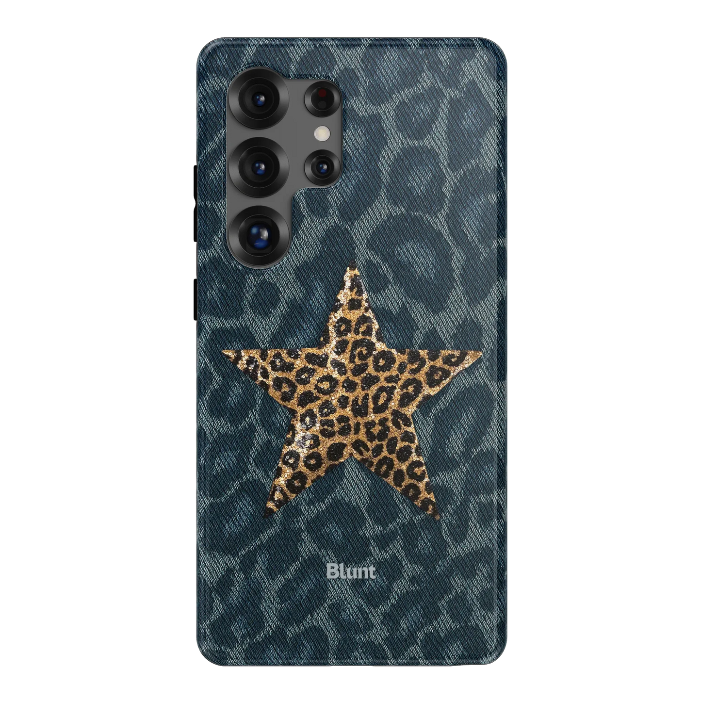 Denim Cheetah Samsung Case