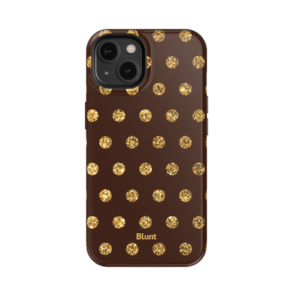 Gold Polka iPhone Case