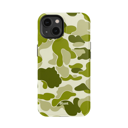 Lime Camo iPhone Case