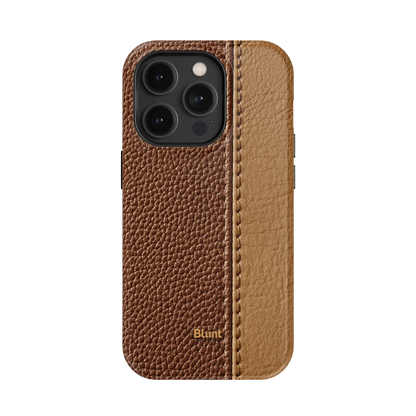 Two-Tone Walnut iPhone Case