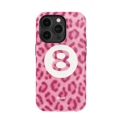 Pink Cheetah Magic 8 iPhone Case