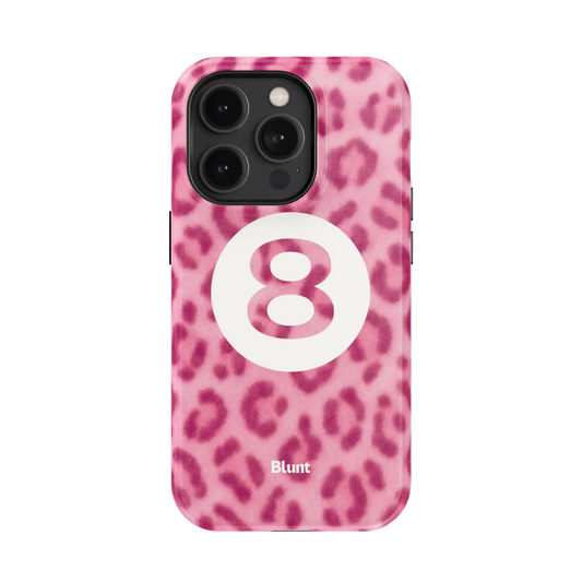 Pink Cheetah Magic 8 iPhone Case