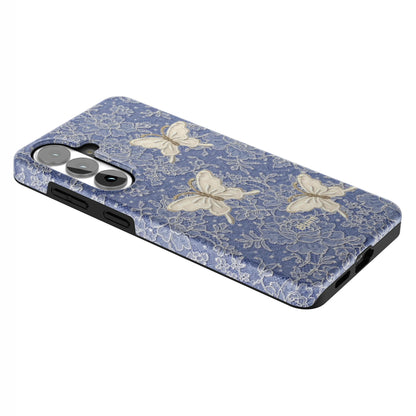 Blue-Lace-Butterfly-samsung-case-Galaxy S26 Plus-2