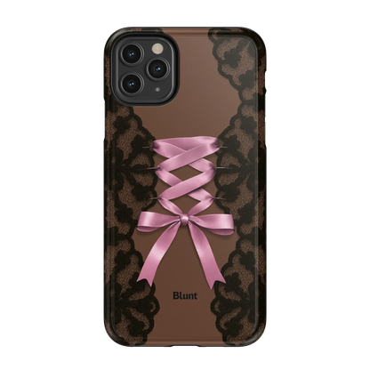 Brown Corset iPhone Case