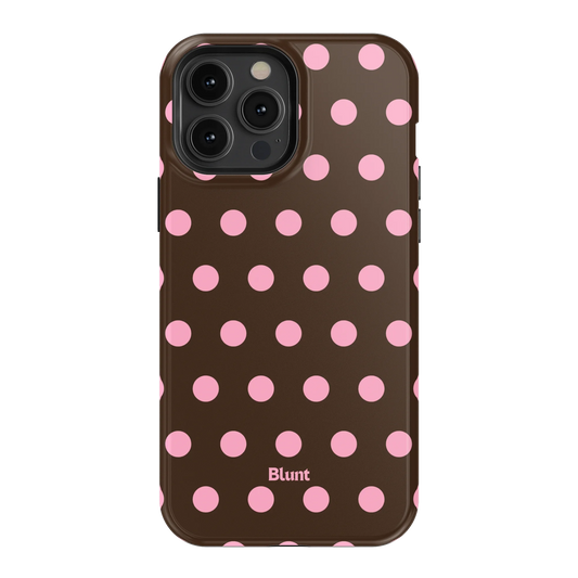 Chocolate Polka iPhone Case