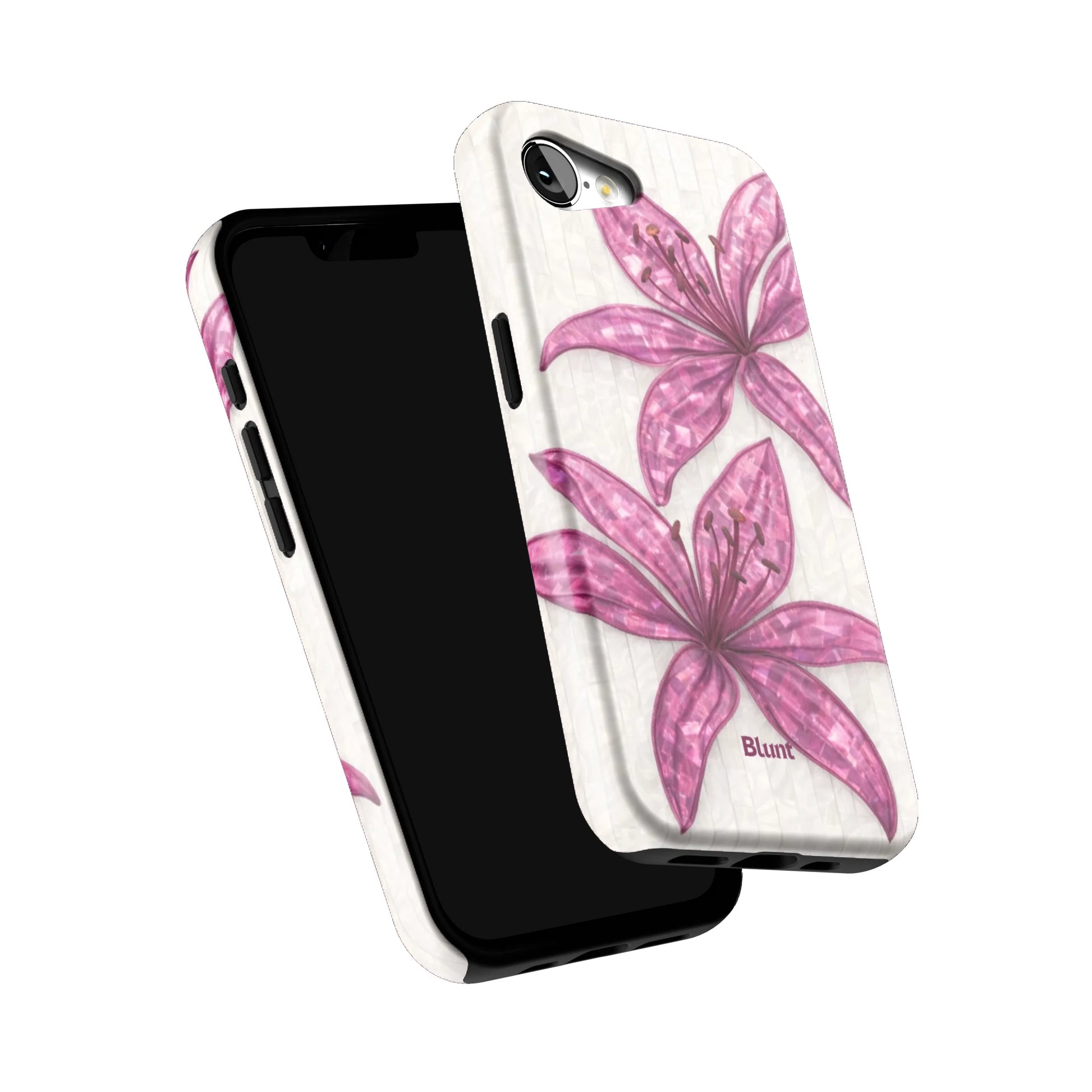 Purple-Floral-Luster-iphone-case-iPhone 16 E-5