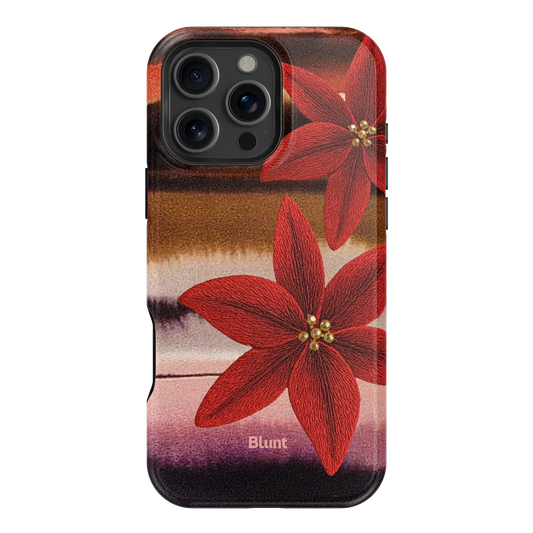 Crimson Bloom iPhone Case