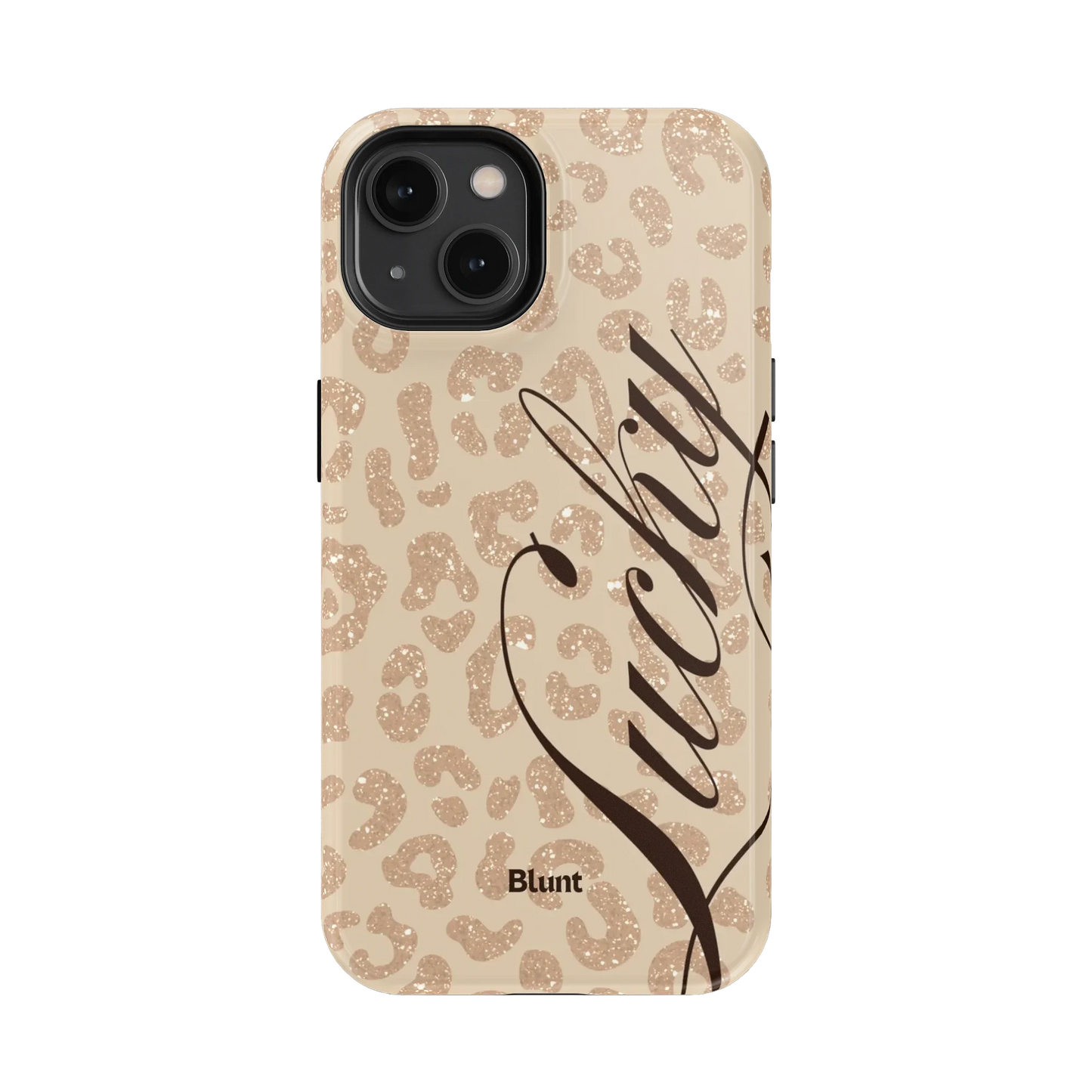 Cream Cheetah Lucky iPhone Case