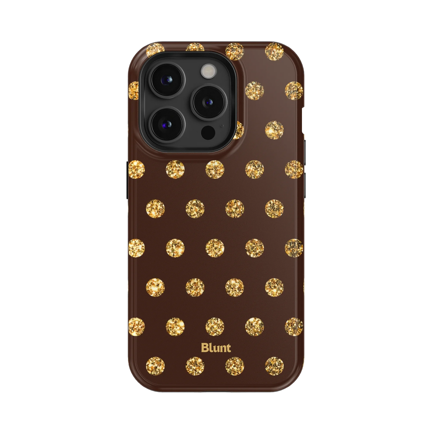 Gold Polka iPhone Case
