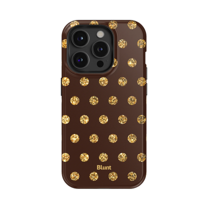 Gold Polka iPhone Case