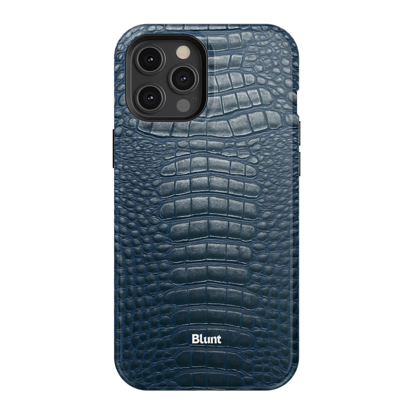 Navy Croc iPhone Case