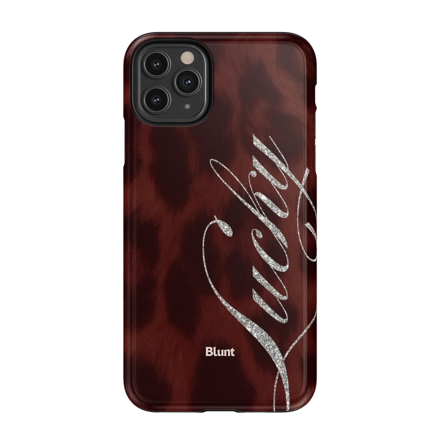 Brown Cheetah Lucky iPhone Case