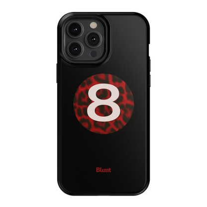 Red Cheetah Magic 8 iPhone Case