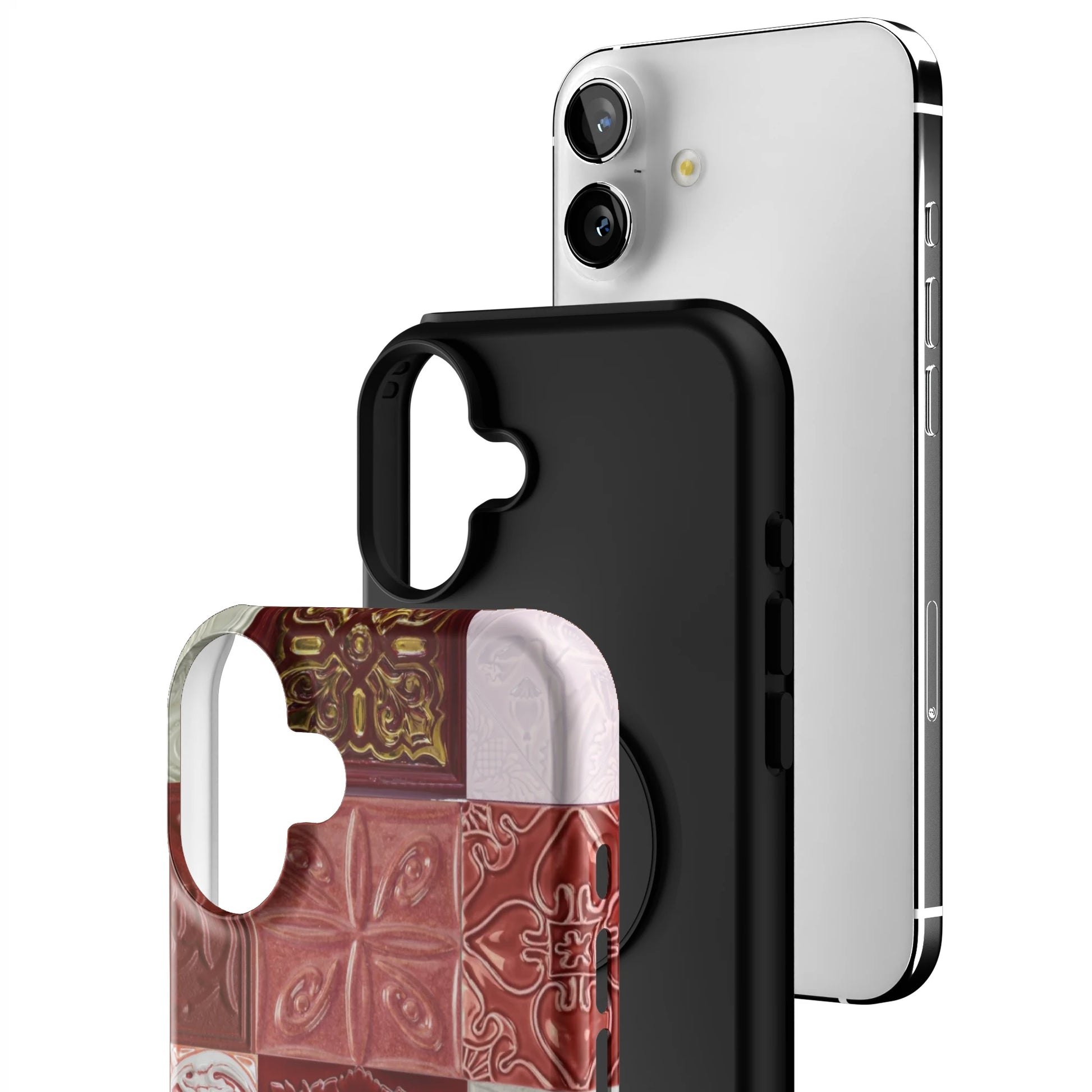Checkered-Rouge-iphone-case-iPhone 16 Plus-3