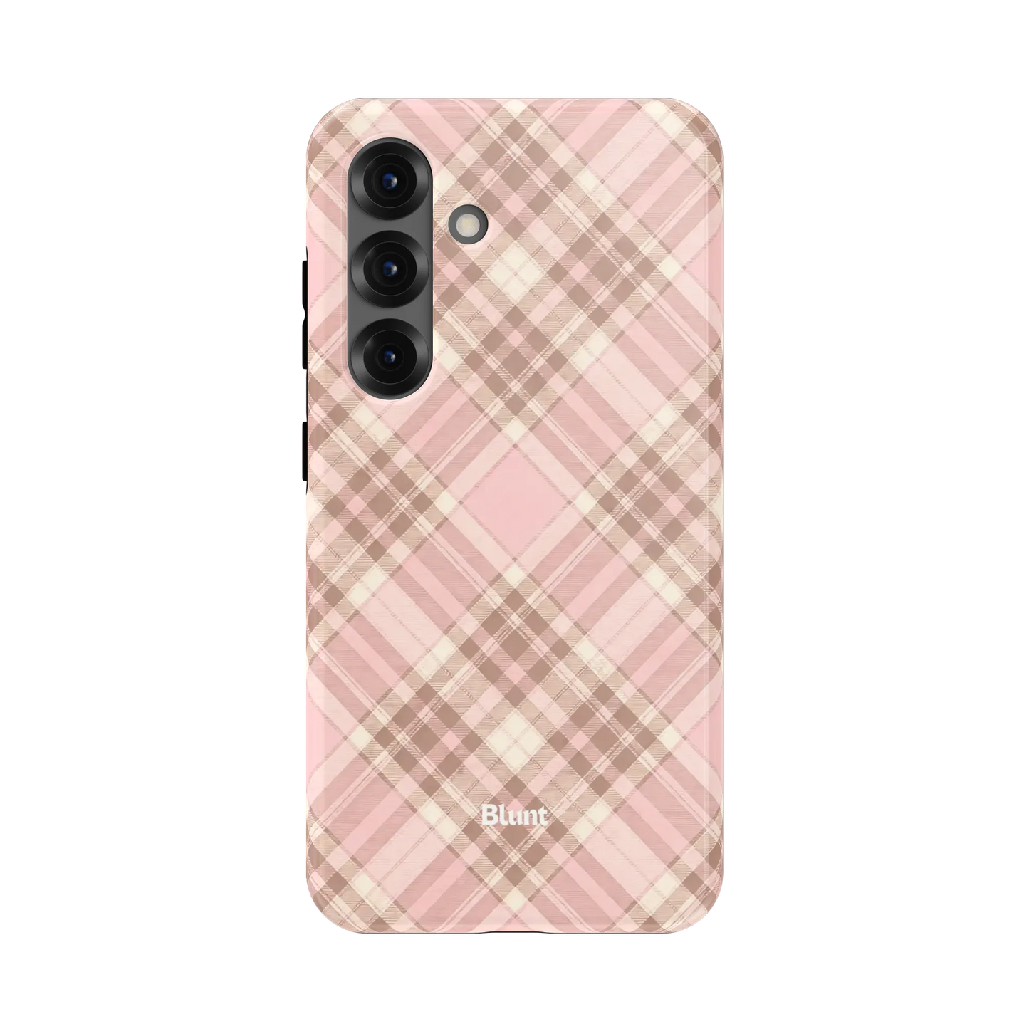 Blush Plaid Samsung Case