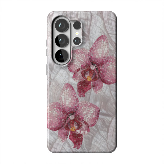 Pink-Mosaic-Orchids-samsung-case-Galaxy S26 Ultra-1