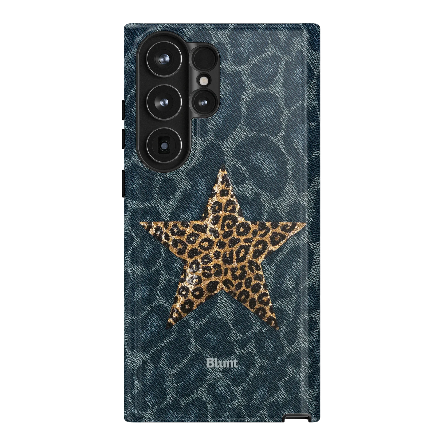 Denim Cheetah Samsung Case