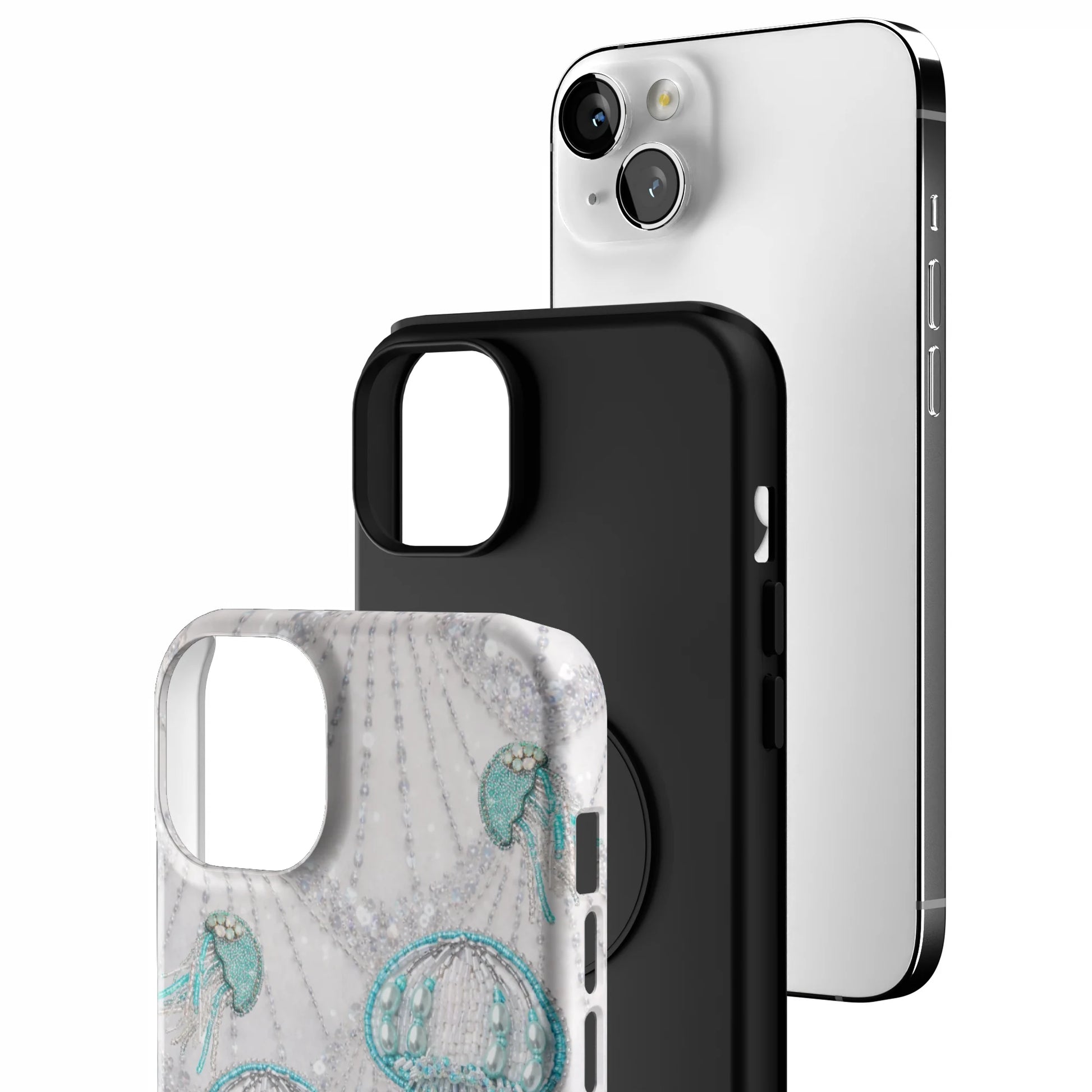 Silver-Jelly-iphone-case-iPhone 14 Plus-3