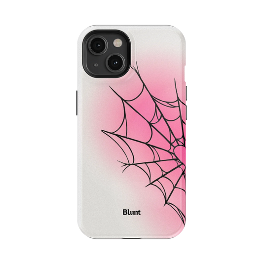 White Pink Web iPhone Case