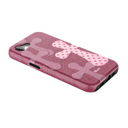 Pink-Polka-Patch-iphone-case-iPhone 16 E-2
