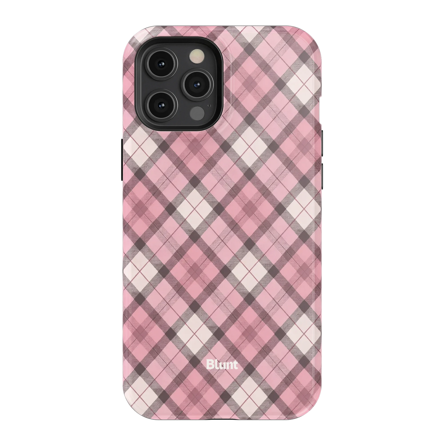 Pink Plaid iPhone Case