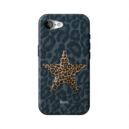 Denim Cheetah iPhone Case