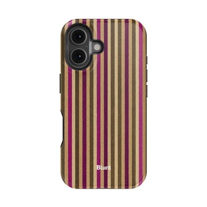 Pecan Stripe iPhone Case