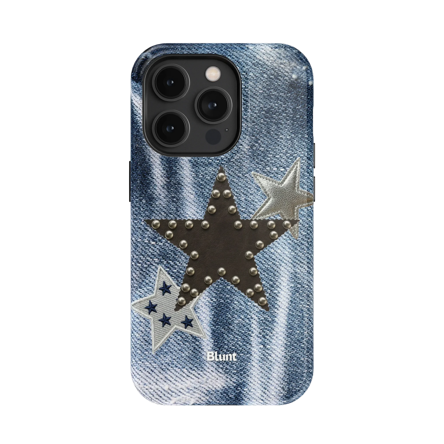 Denim Starstud iPhone Case