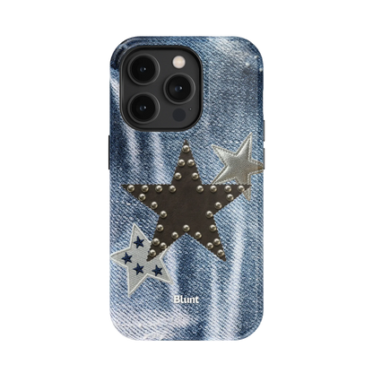 Denim Starstud iPhone Case