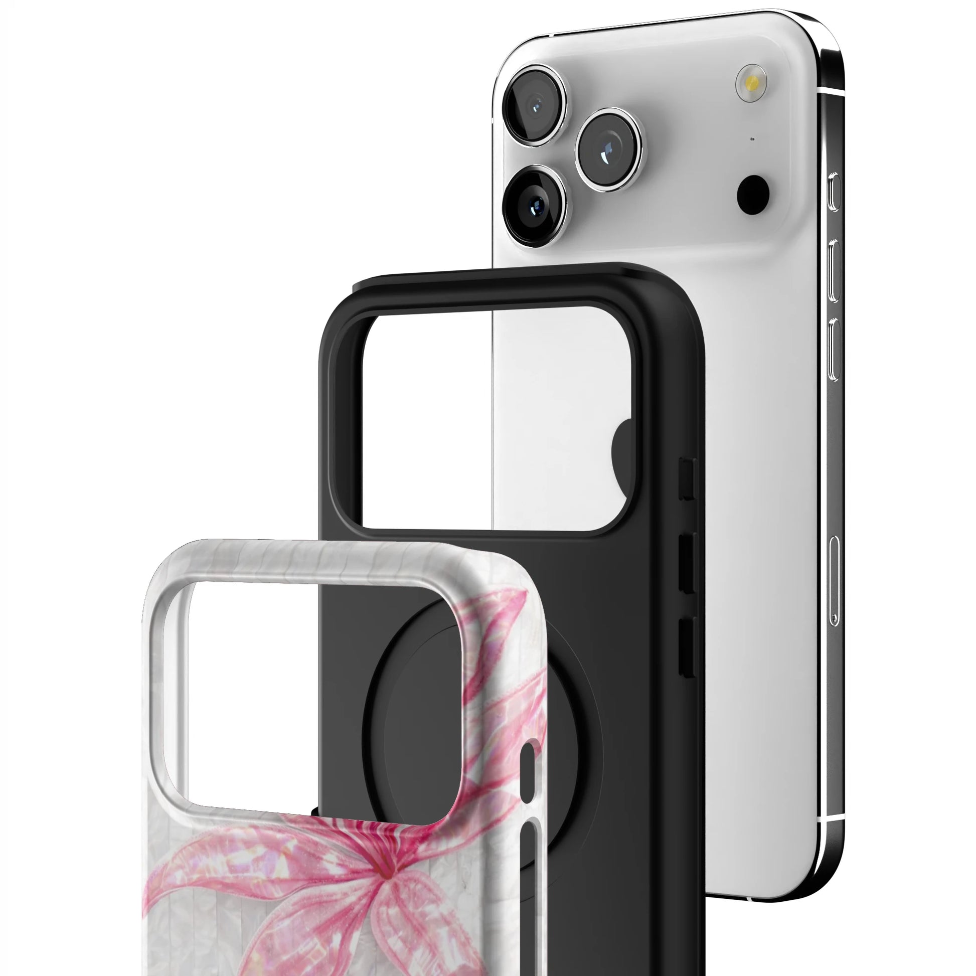 Pink-Floral-Luster-iphone-case-iPhone 17 Pro Max-3