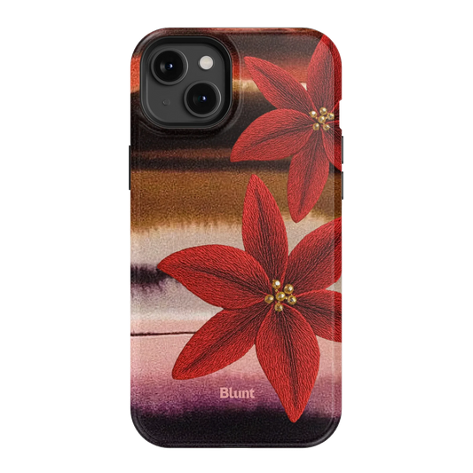 Crimson Bloom iPhone Case