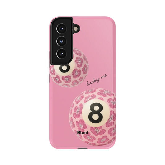 Sweet Luck Samsung Case: animal print 8-balls in pink hues against a pink backdrop