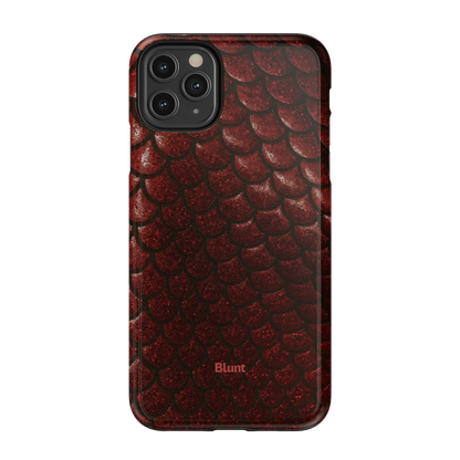 Crimson Depth iPhone Case