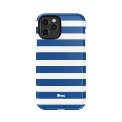 Navy Stripe iPhone Case