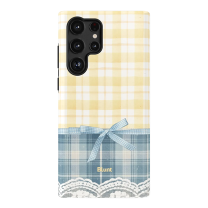 Blue-Lemonplaid-samsung-case-S22 Ultra-1