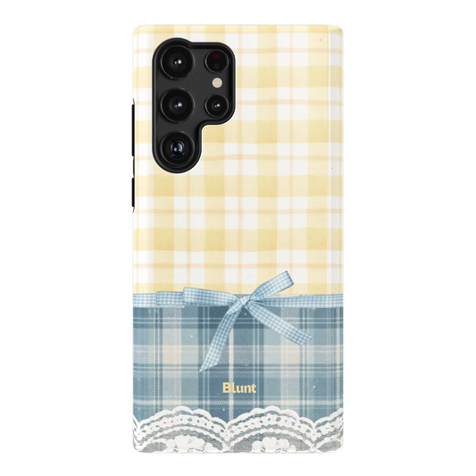 Blue-Lemonplaid-samsung-case-S22 Ultra-1
