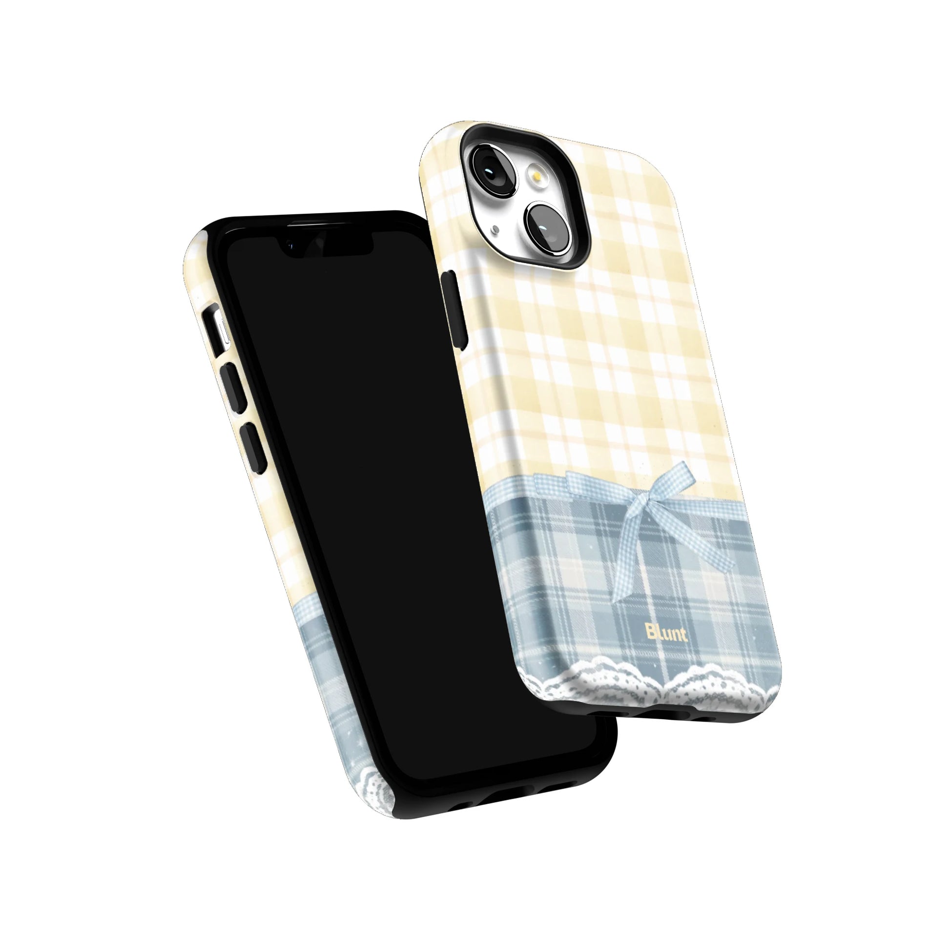 Blue-Lemonplaid-iphone-case-iPhone 13 Mini-5