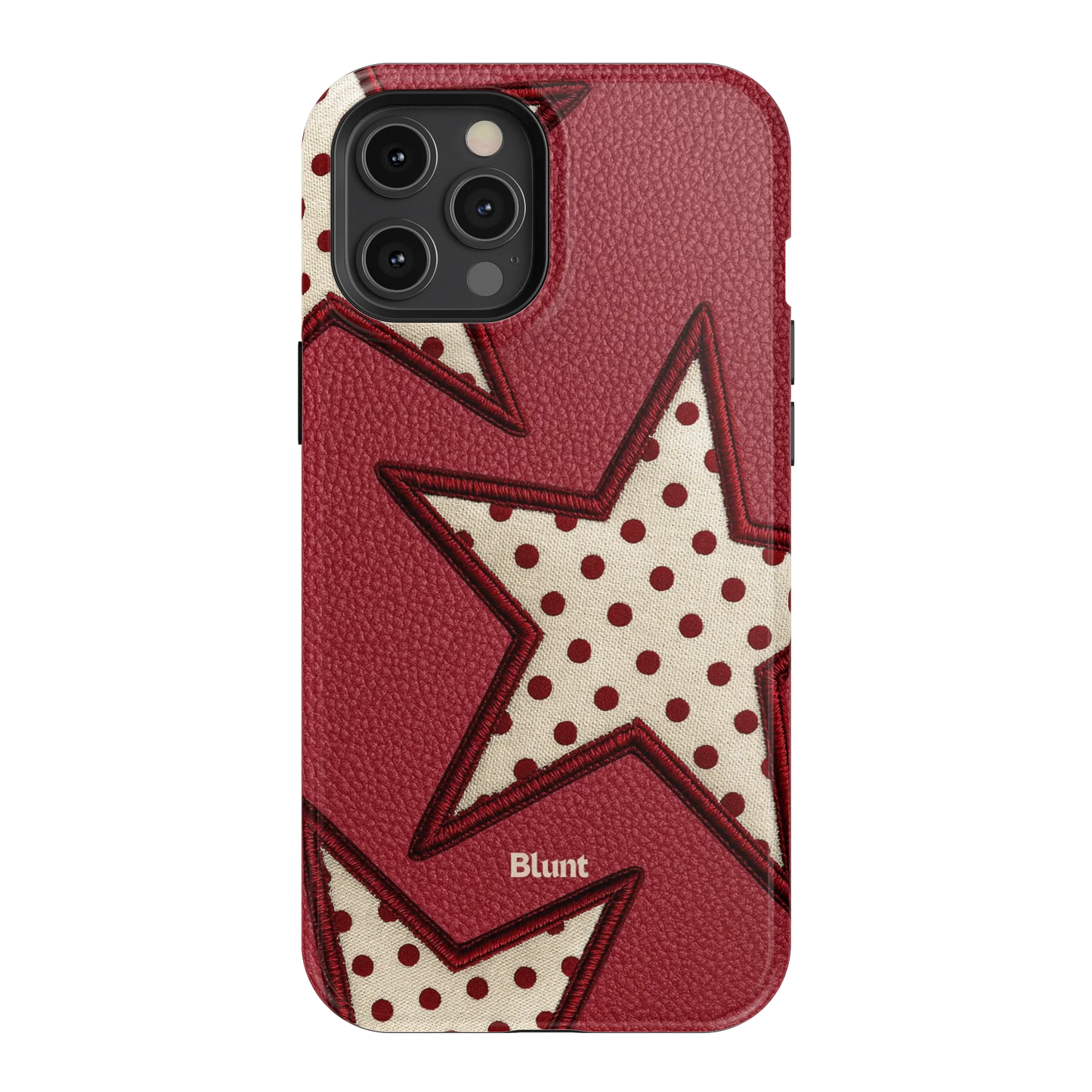 Cherry Polka Star iPhone Case