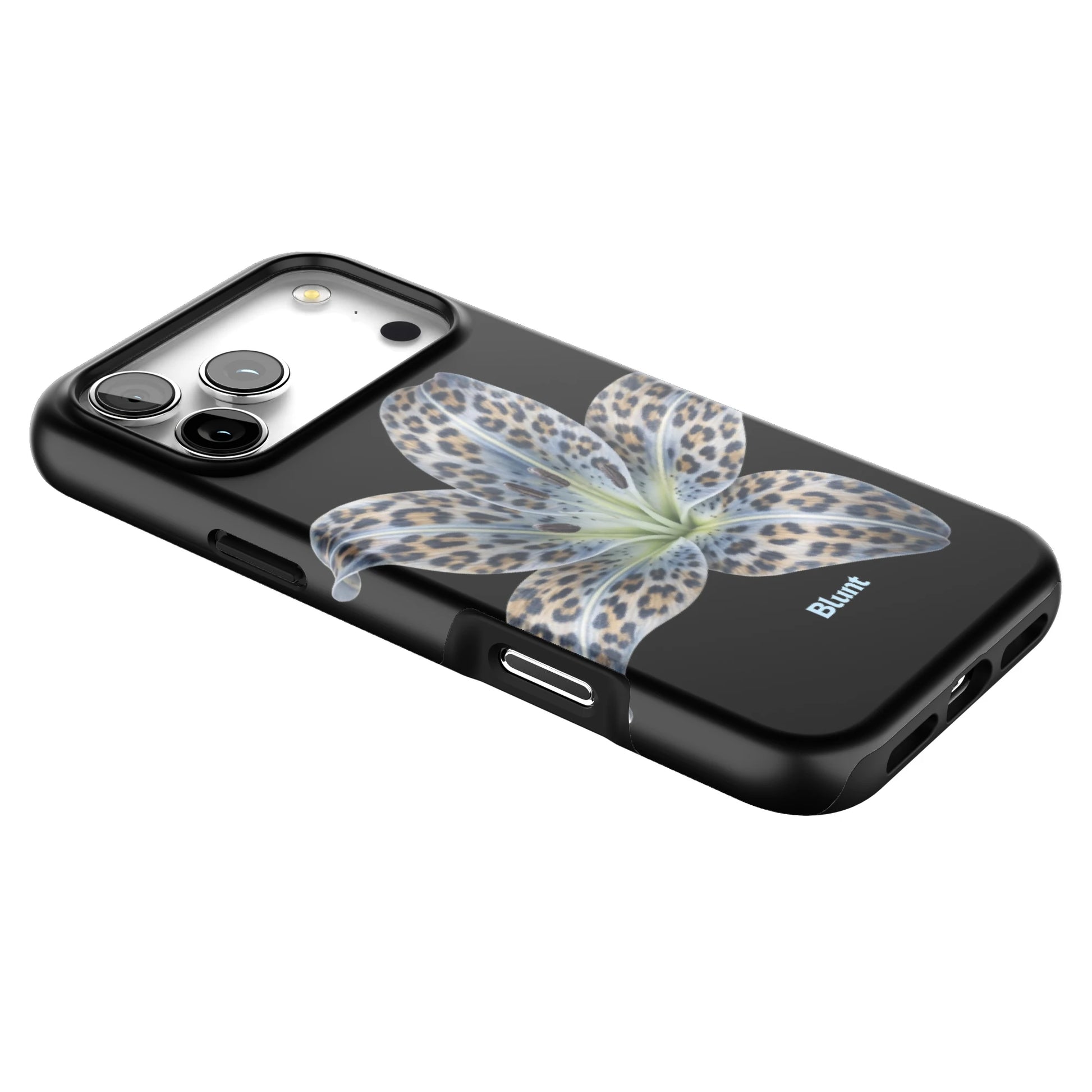 Blue-Leopard-Bloom-iphone-case-iPhone 17 Pro Max-2