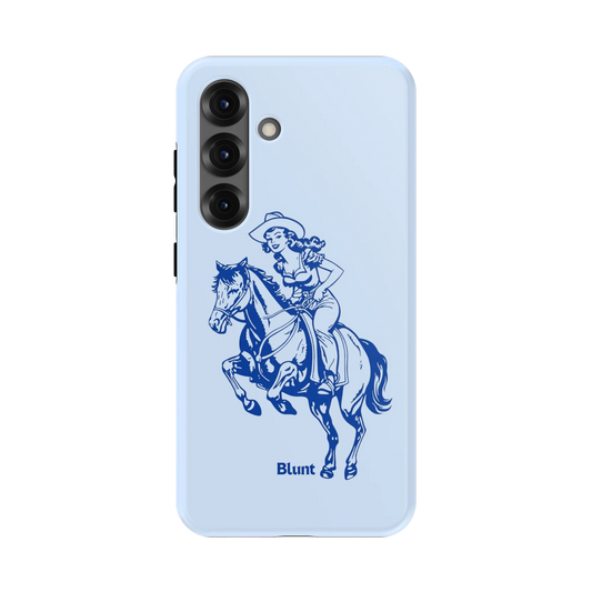 Blue-Lasso-Lady-samsung-case-S25-1