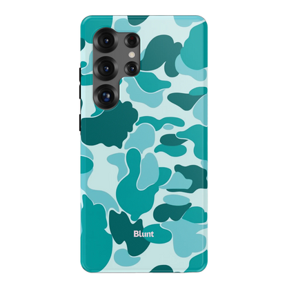 Aqua Camo Samsung Case