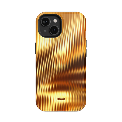Golden Ripple iPhone Case