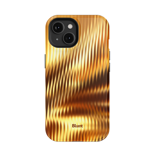 Golden Ripple iPhone Case
