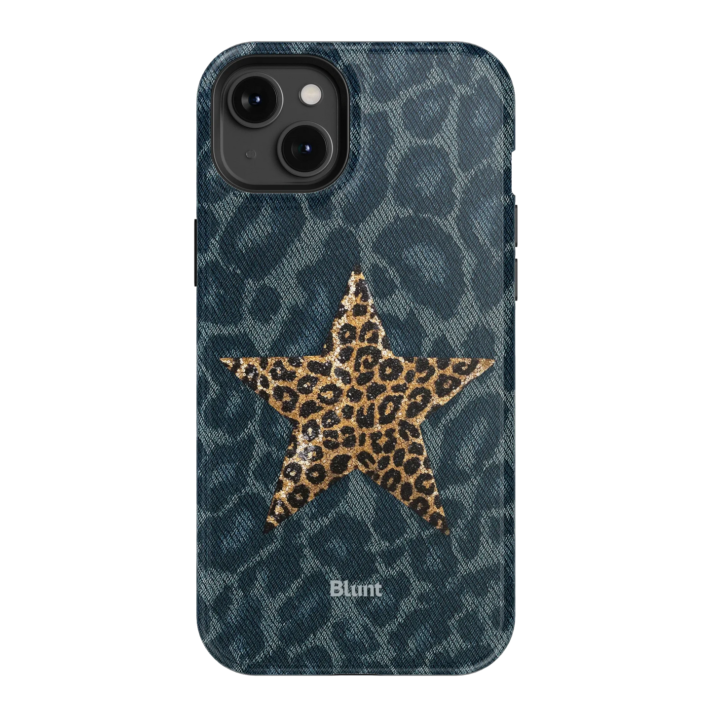 Denim Cheetah iPhone Case