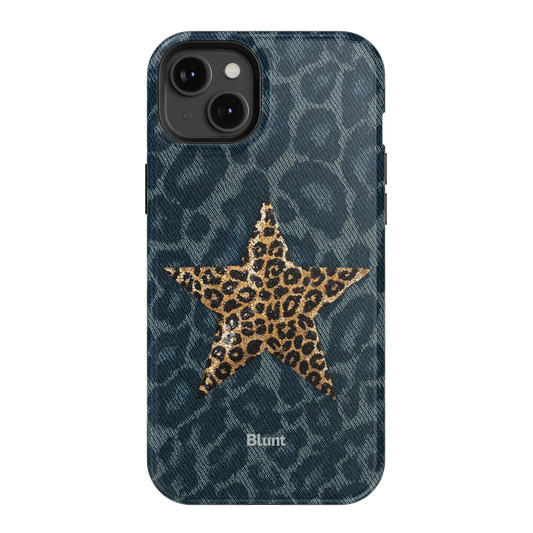 Denim Cheetah iPhone Case