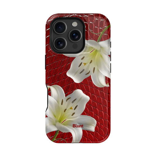 Crimson Lily iPhone Case